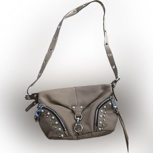Rebecca Minkoff Taupe Studded Crossbody Bag